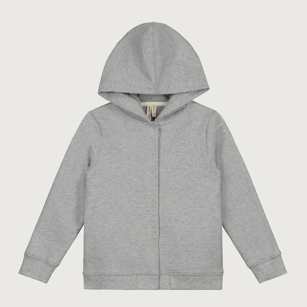 Cardigan Hooded Grey Melange