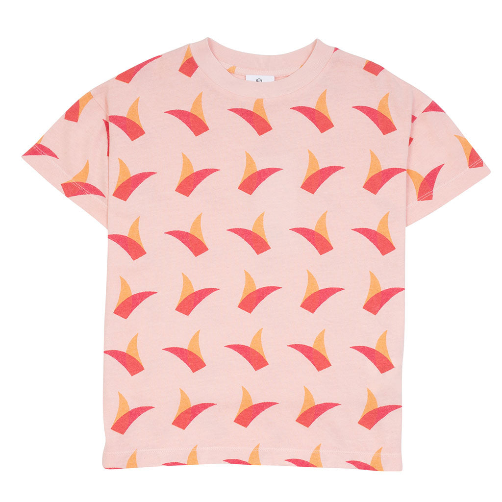 Tee Feuille Pale Peach
