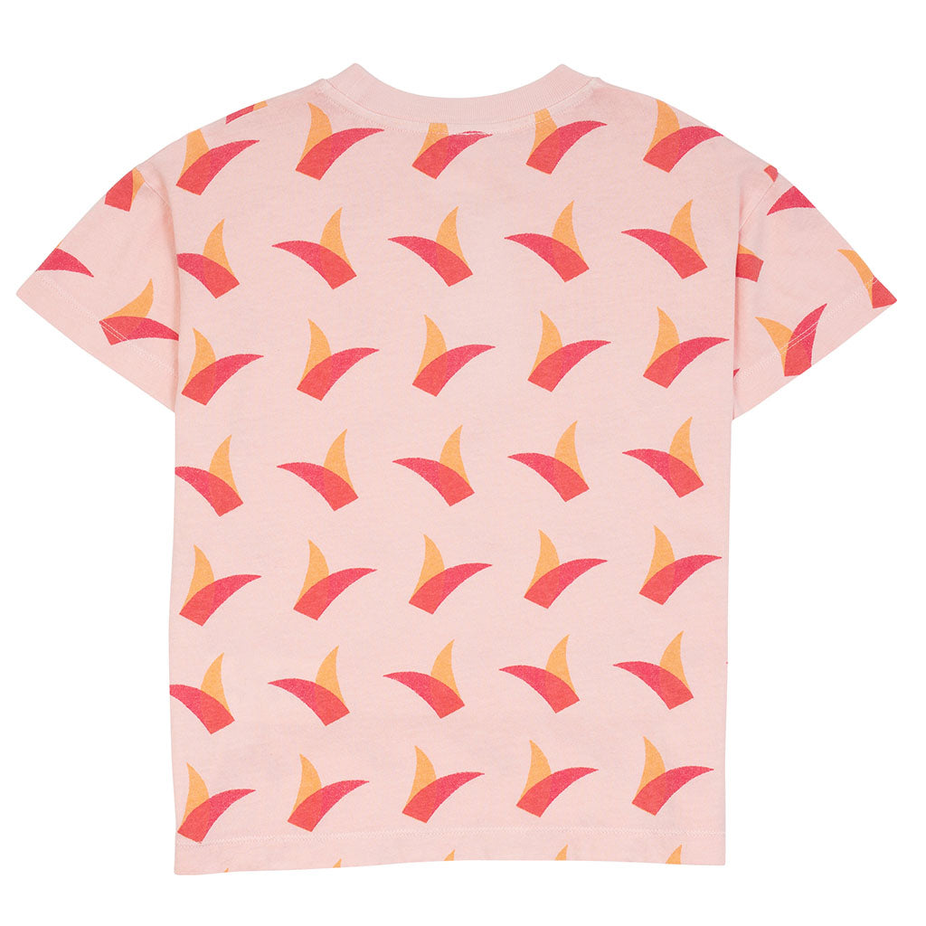Tee Feuille Pale Peach
