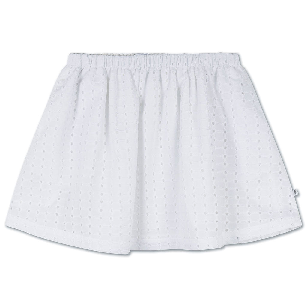 Skirt Mini Graphic Embroidery Anglaise