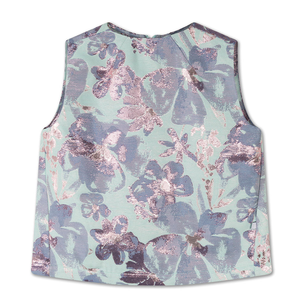 Top Euphoria Sparkle Aqua Flower