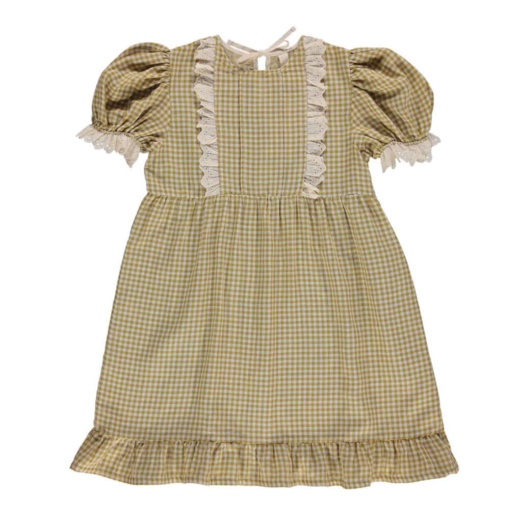 Dress Oda Mustard Vichy