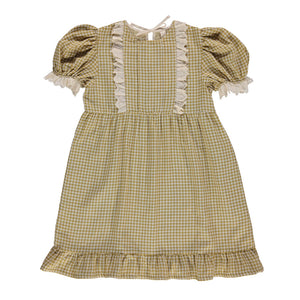 Dress Oda Mustard Vichy Woman