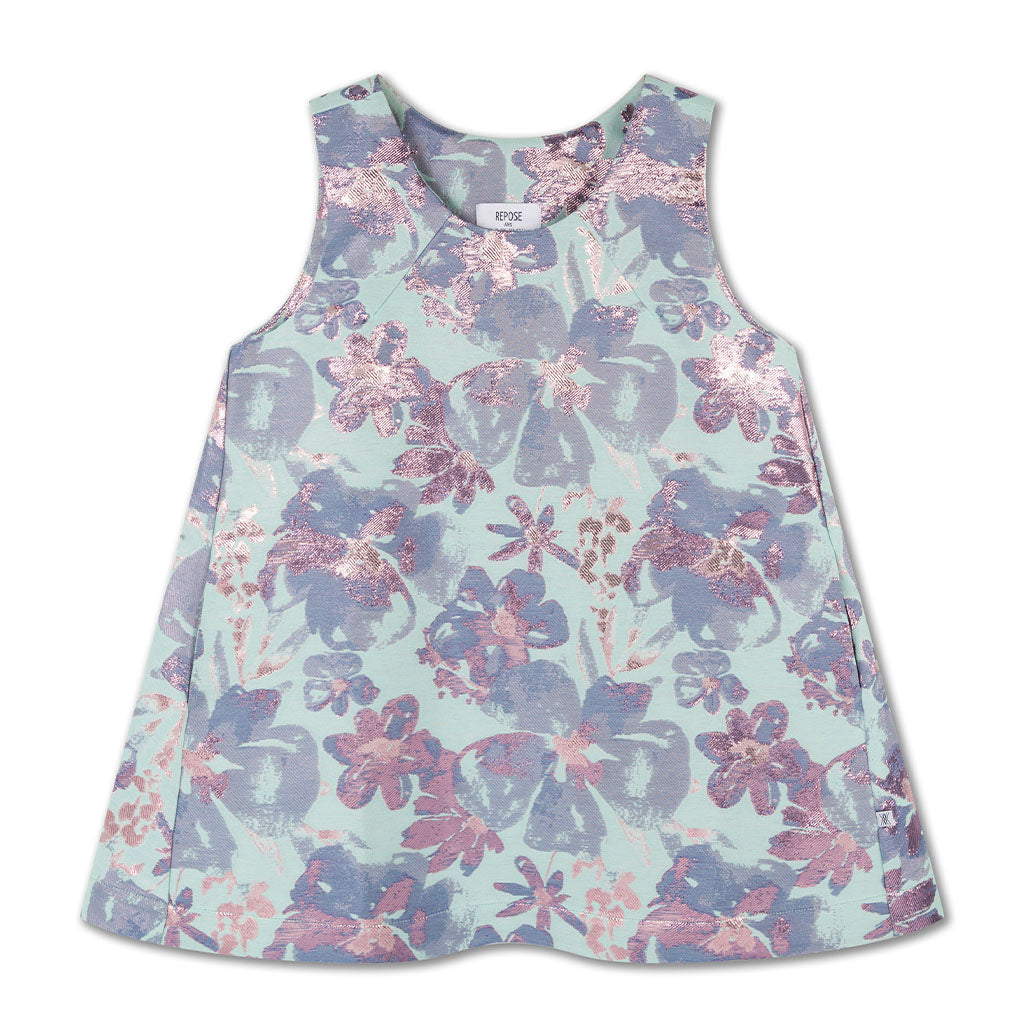 Pinafore Euphoria Sparkle Aqua Flower