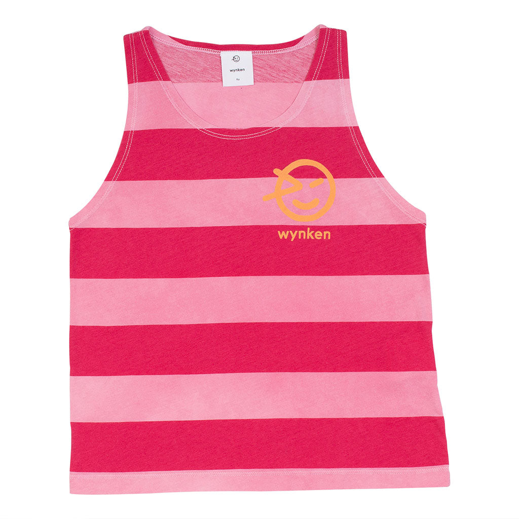 Vest Wide Stripe Pop Pink Magenta