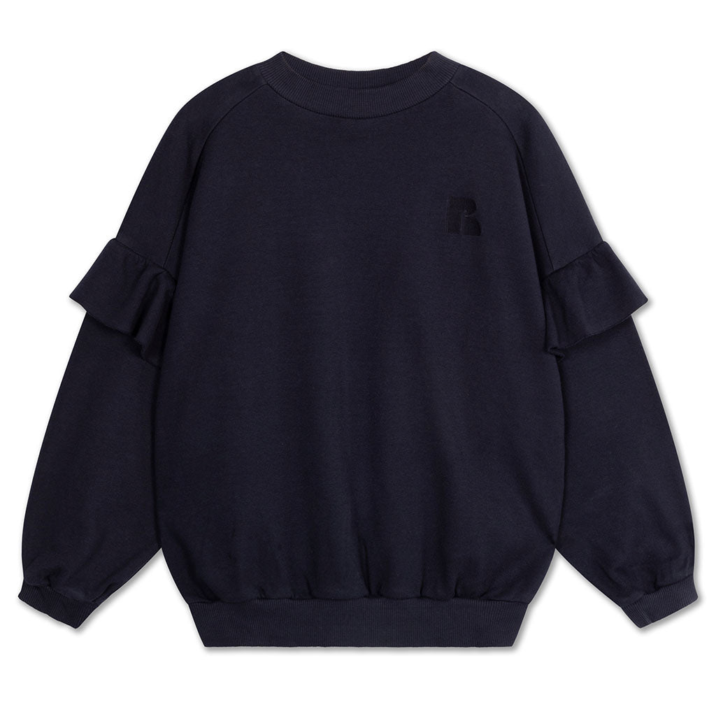 Sweater Ruffle Short Deep Dark Blue