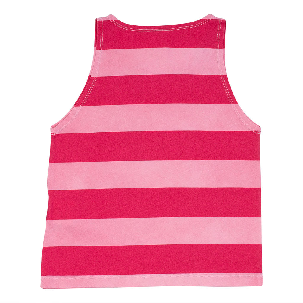 Vest Wide Stripe Pop Pink Magenta