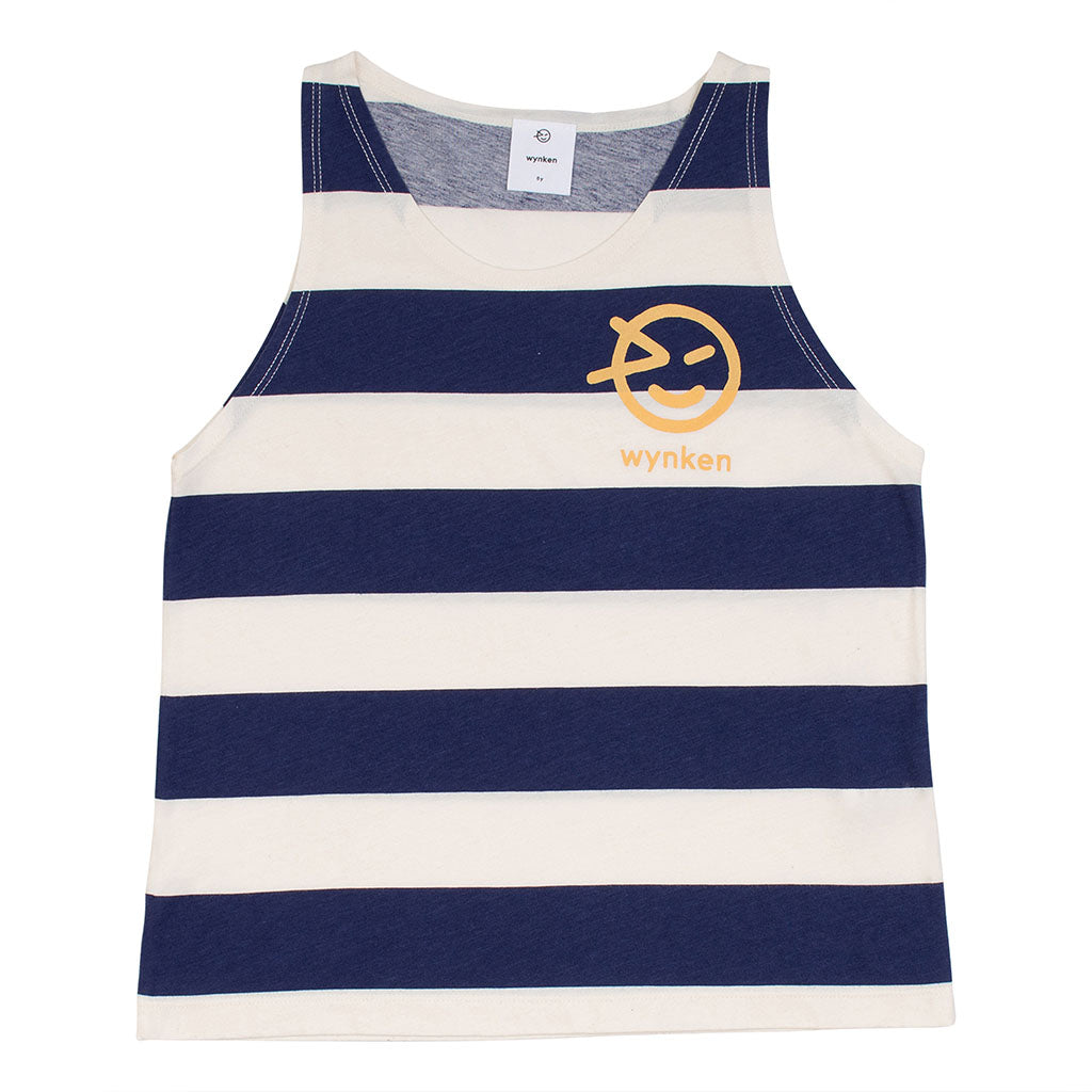 Vest Wide Stripe Ecru Navy