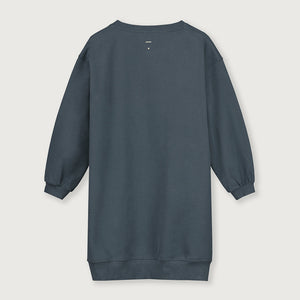 Dress Dropped Shoulder Blue Grey