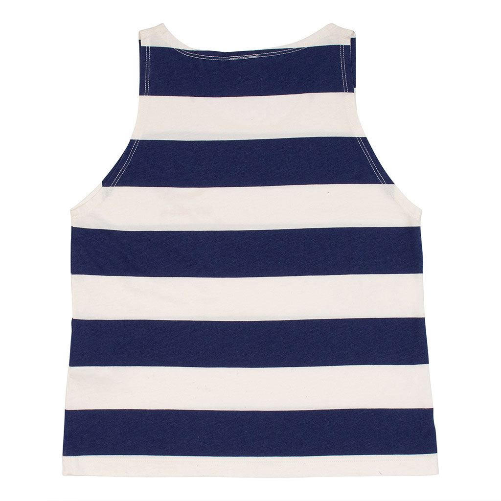 Vest Wide Stripe Ecru Navy