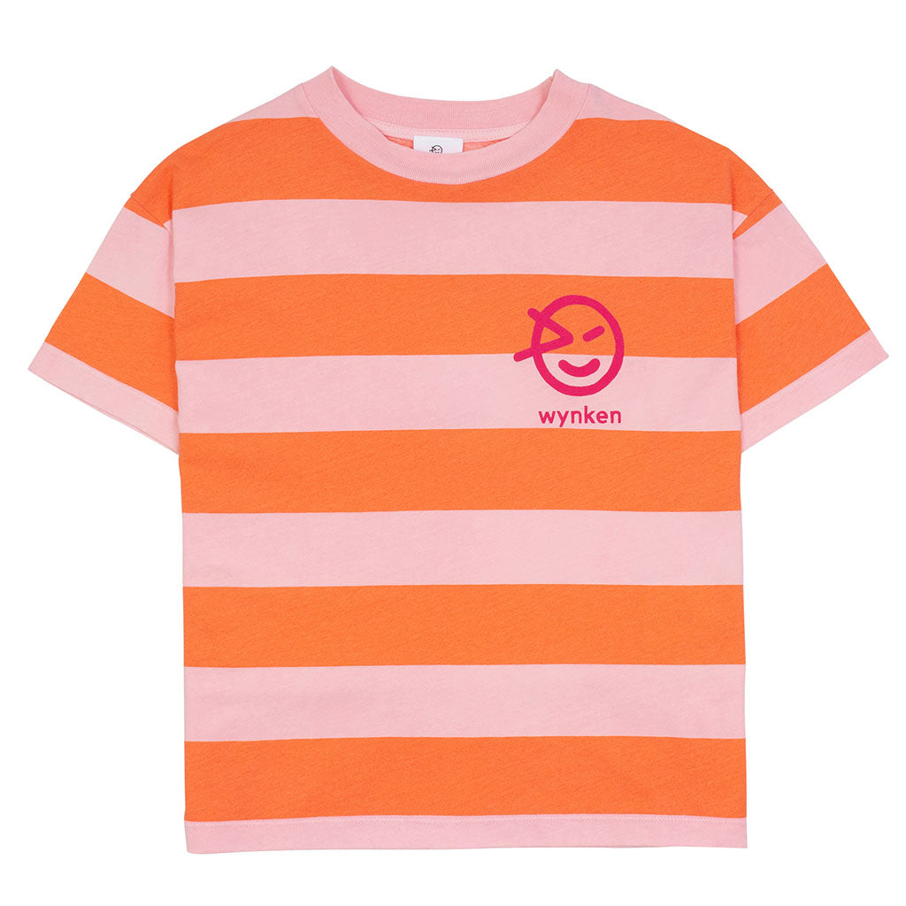 Tee Wide Stripe Dust Pink Naranje