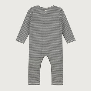 Playsuit Longsleeve Baby Nearly Black Cream