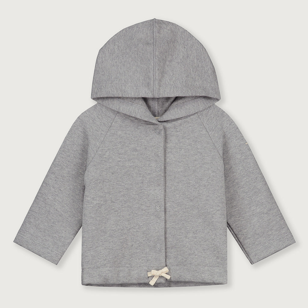 Cardigan Hooded Baby Grey Melange