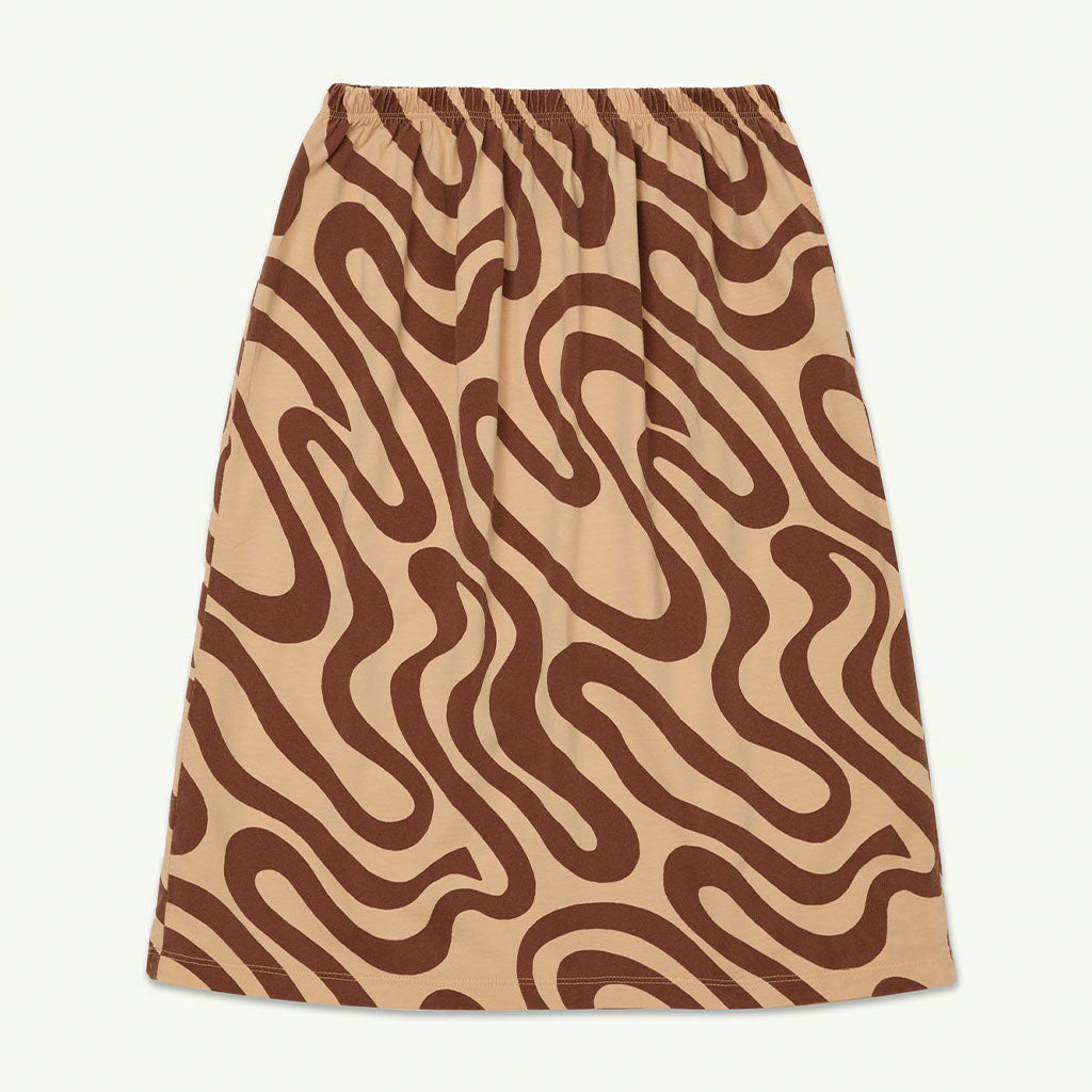 Skirt Midi Swirl Honey Peach