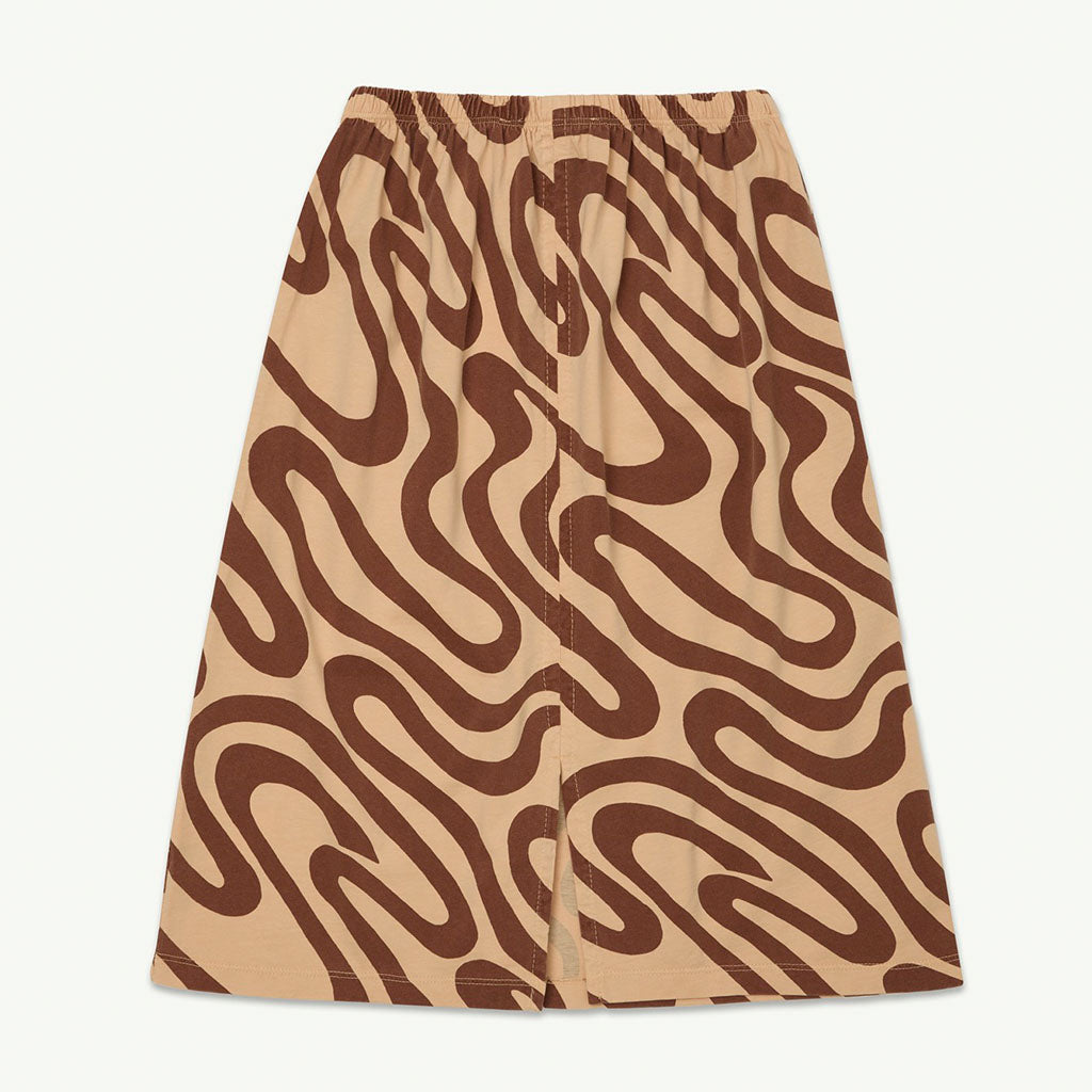 Skirt Midi Swirl Honey Peach