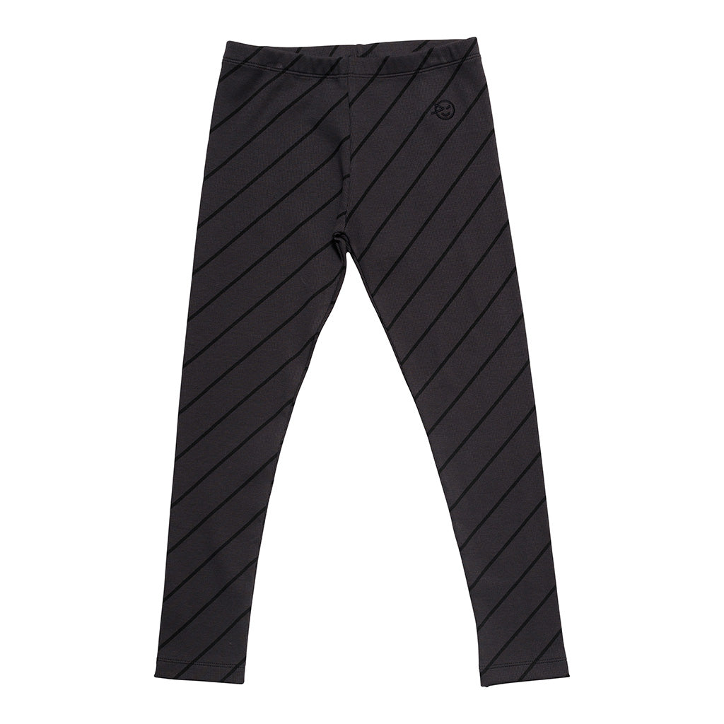 Legging Lost Charcoal Diagonal Stripe
