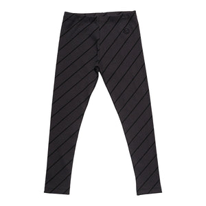 Legging Lost Charcoal Diagonal Stripe