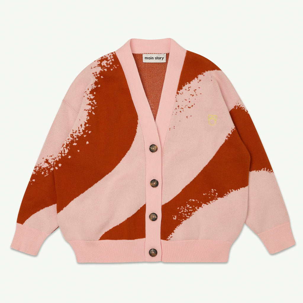 Cardigan Jacquard Rose Ripple