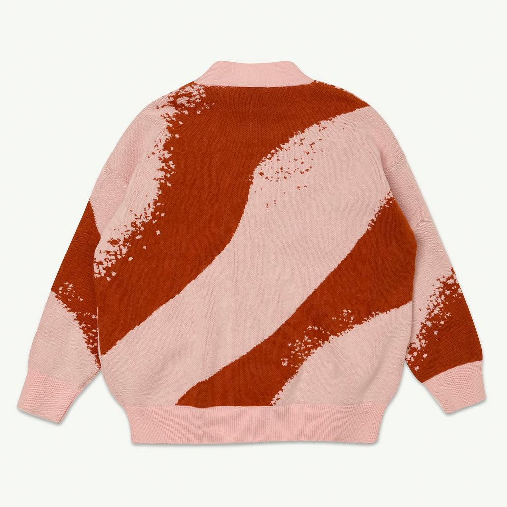 Cardigan Jacquard Rose Ripple