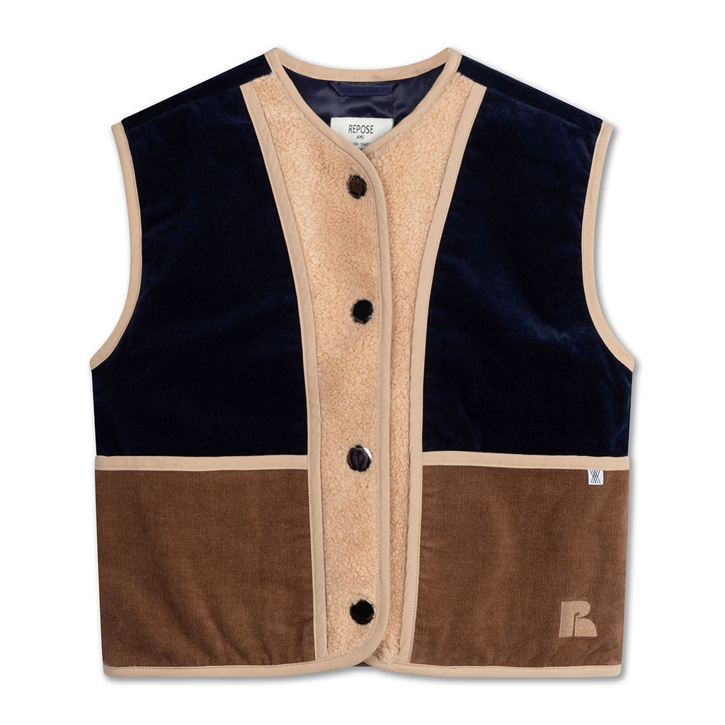 Waistcoat Teddy Color Block