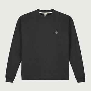 Sweater Dropped Shoulder Nearly Black Adult