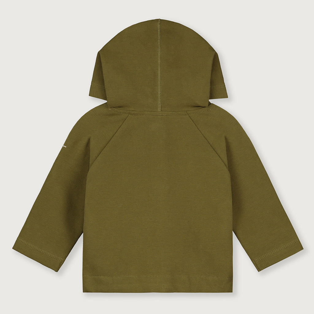 Cardigan Hooded Olive Green