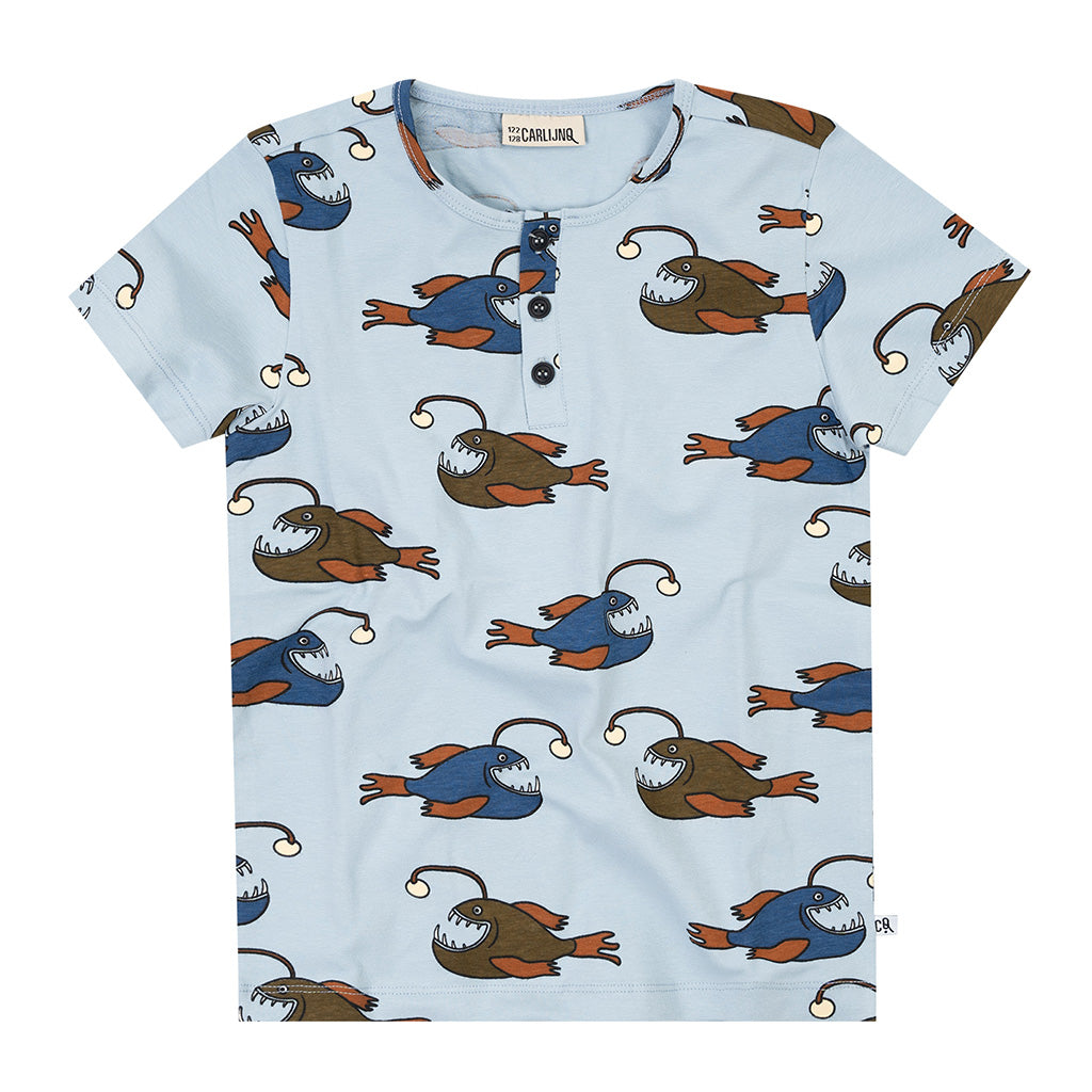 T-shirt Henley Short Sleeves Anglerfish