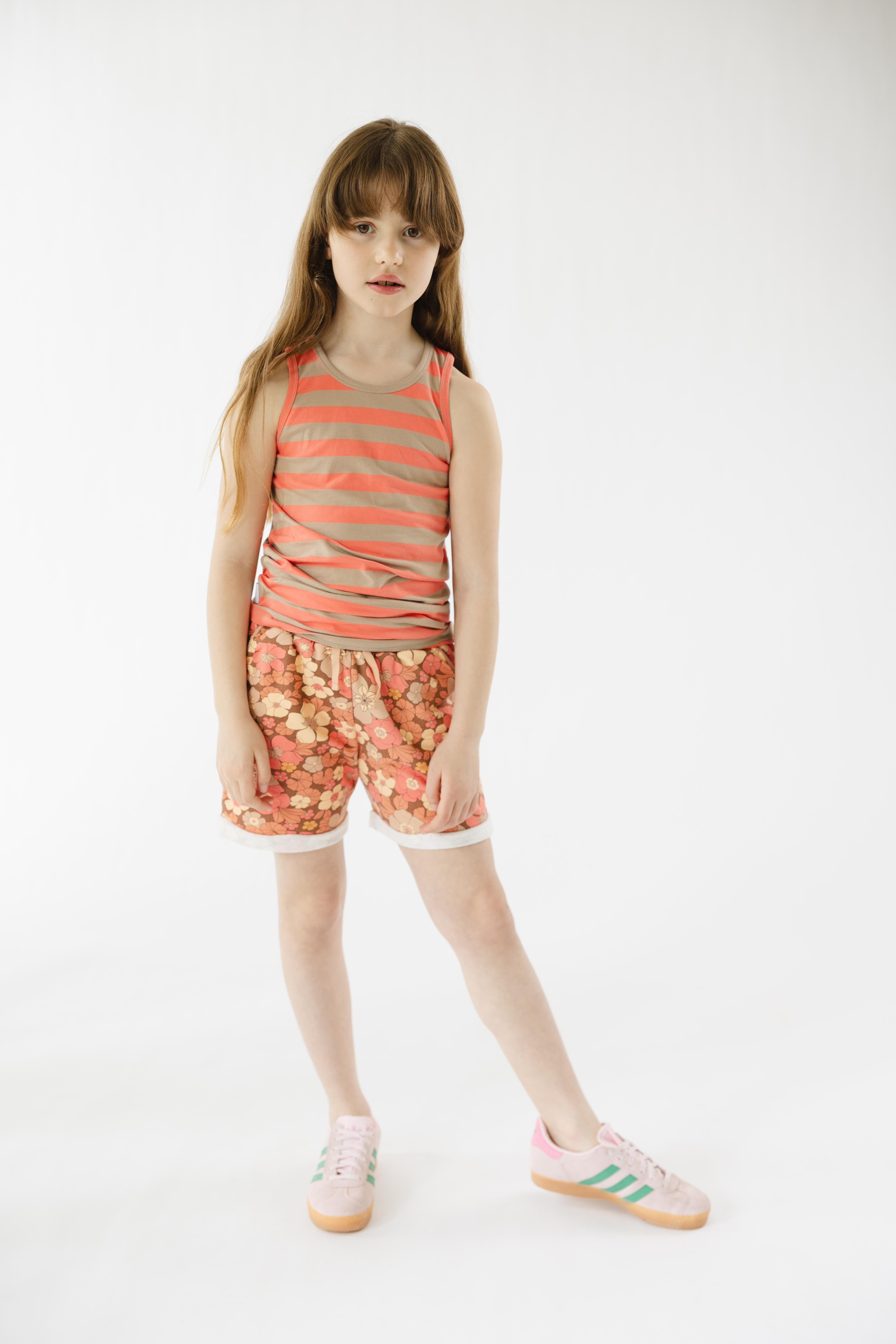 Singlet Salmon Stripe CC