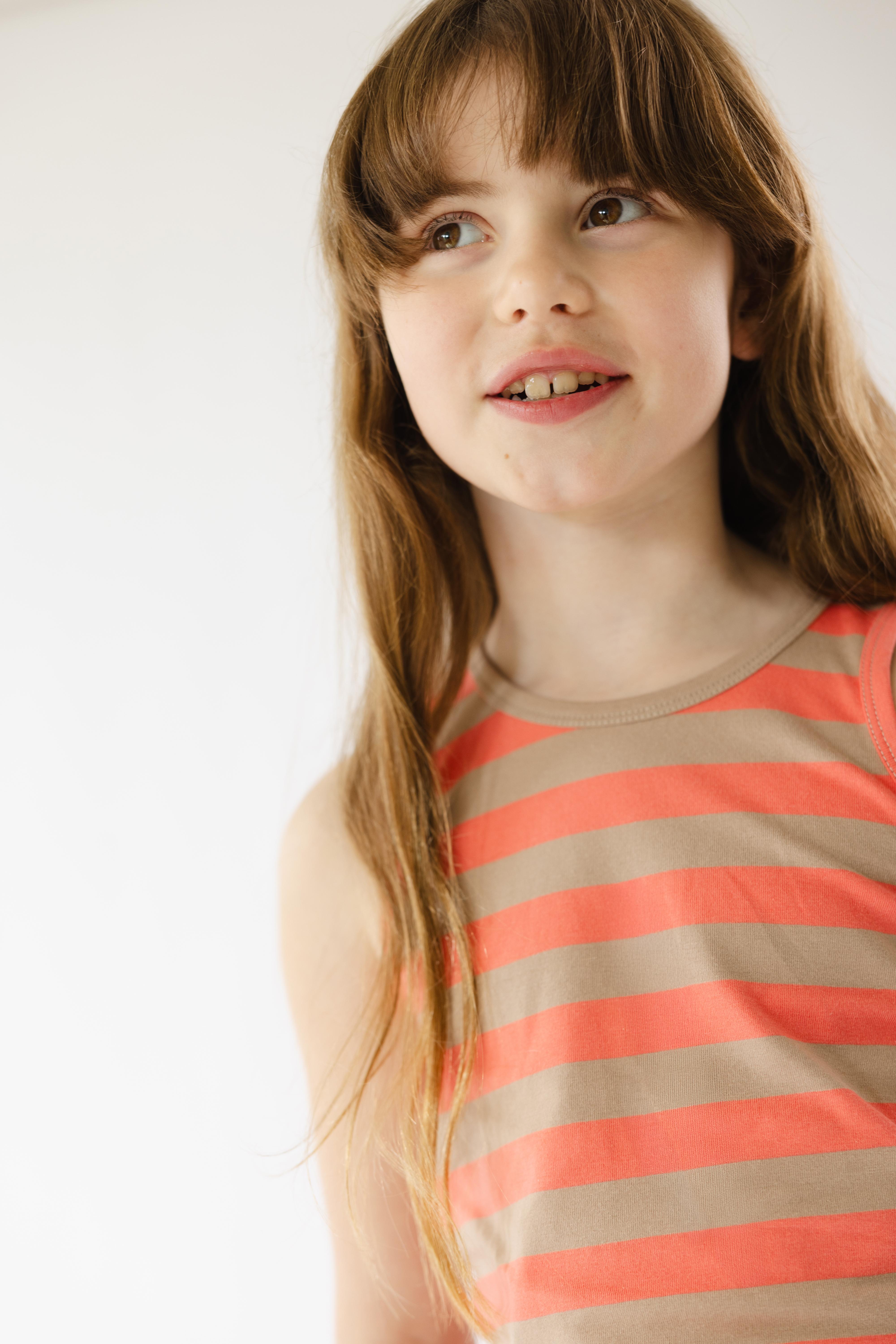 Singlet Salmon Stripe CC