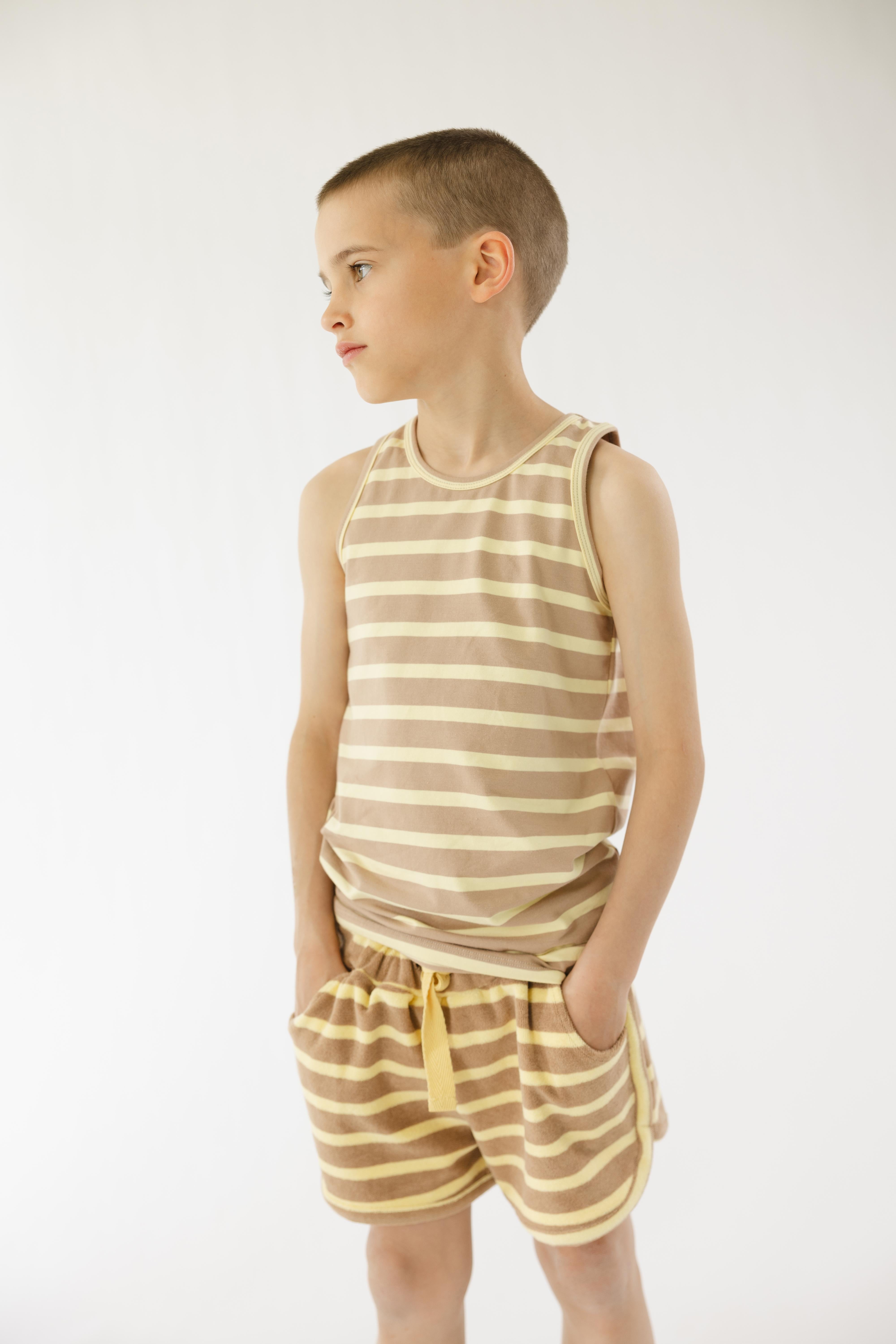 Singlet Mushroom Stripe CC
