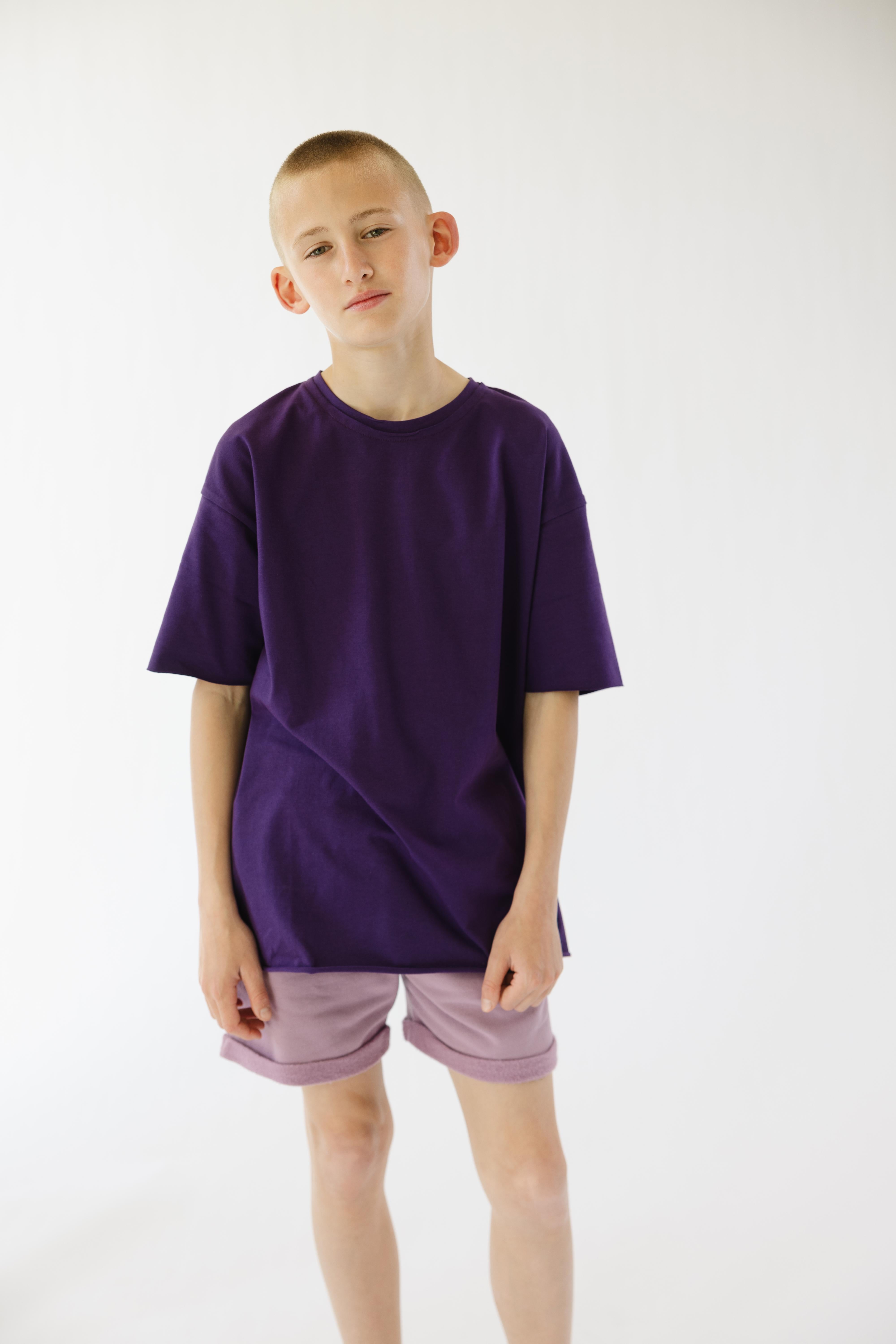 Oversized T-shirt Eggplant CC