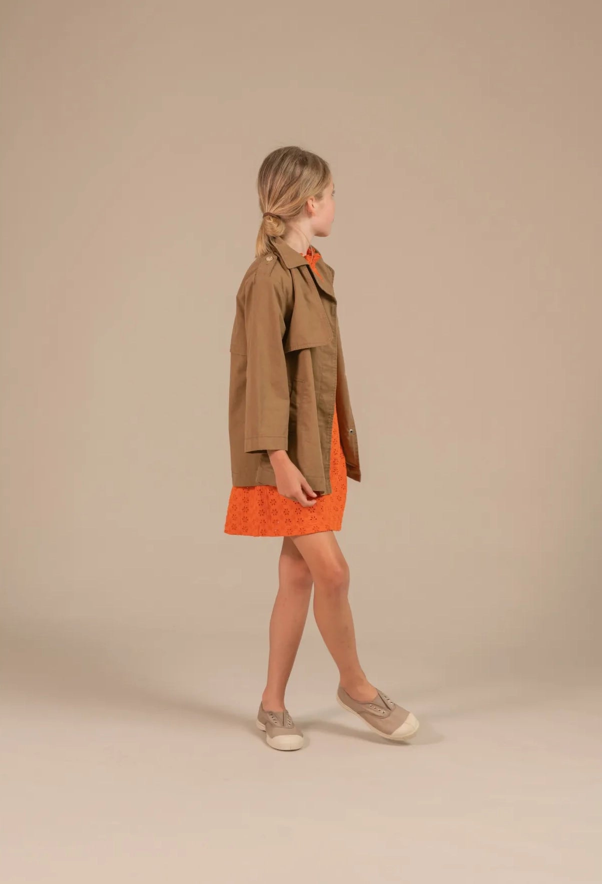 Coat Canvas Dark Sand