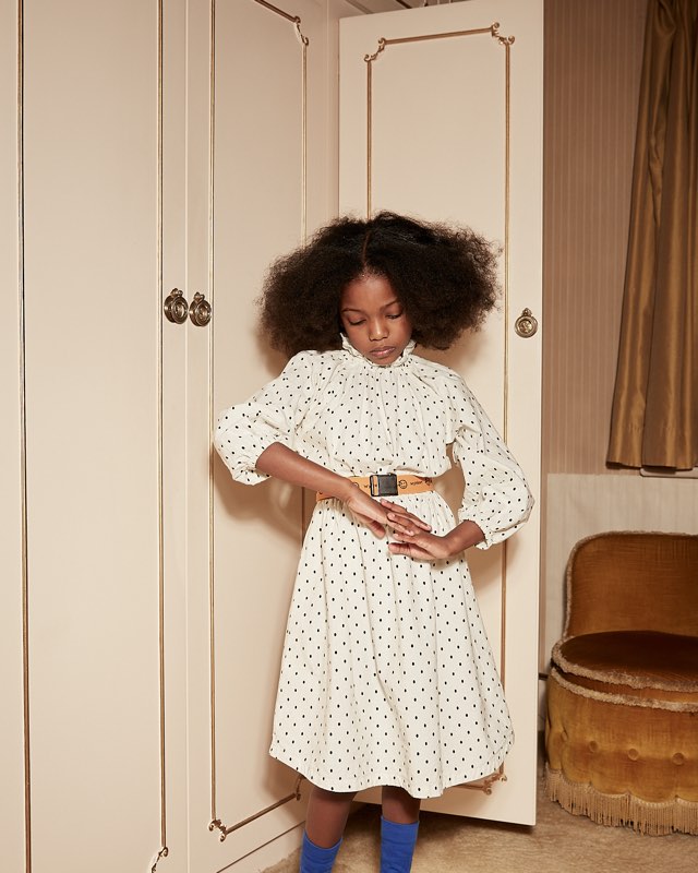 Dress Trouve Mirror Dot Oatmeal