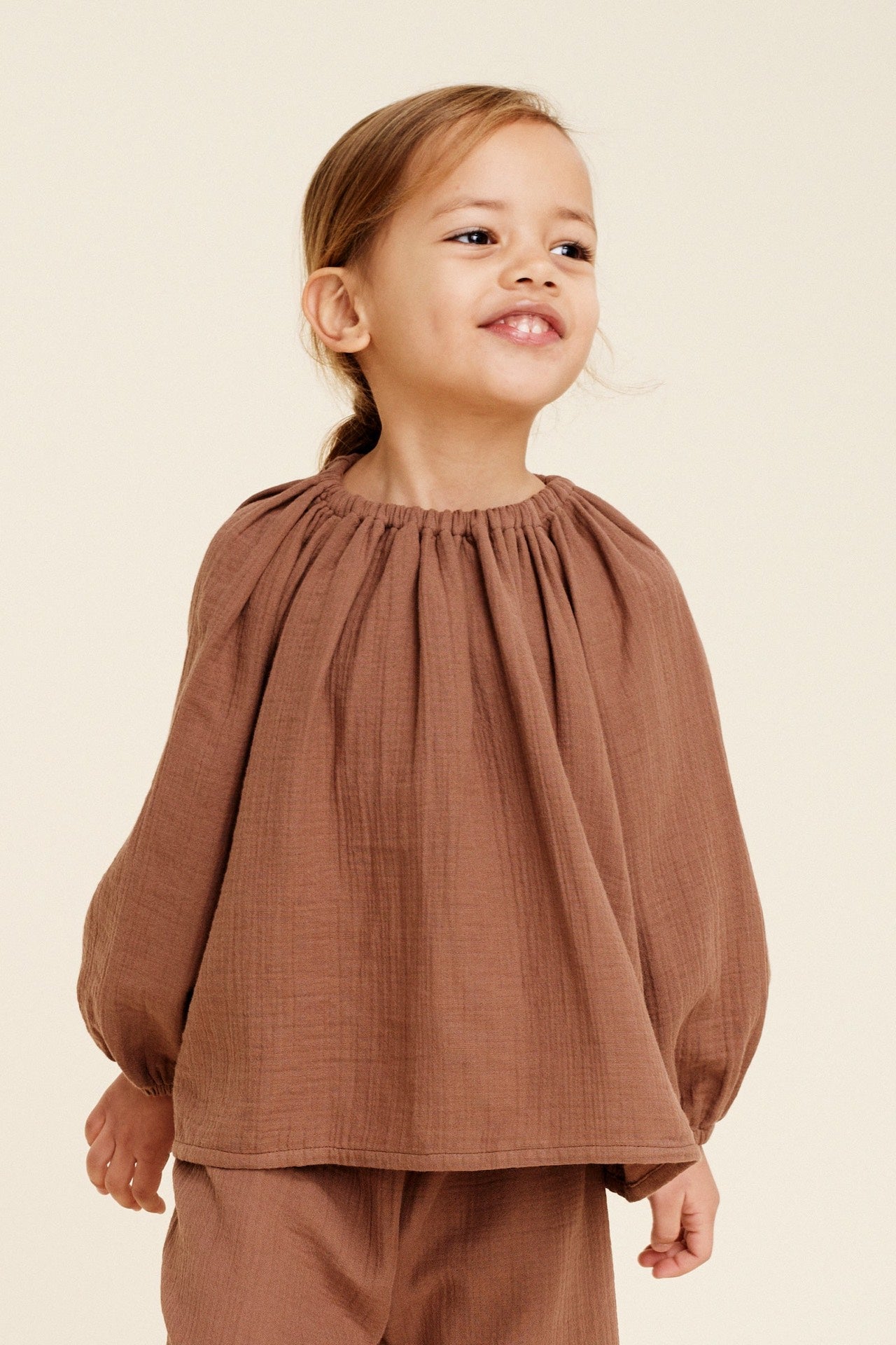Blouse Liilu Chocolat Brown