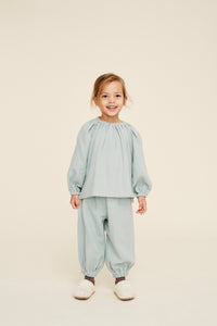 Blouse Liilu Aqua Grey
