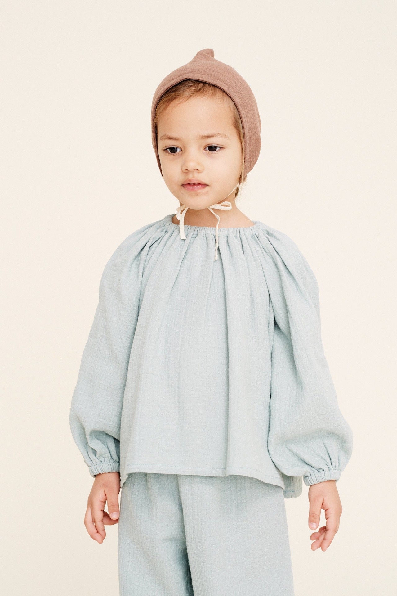 Blouse Liilu Aqua Grey
