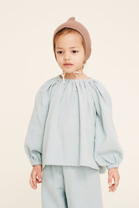 Blouse Liilu Aqua Grey