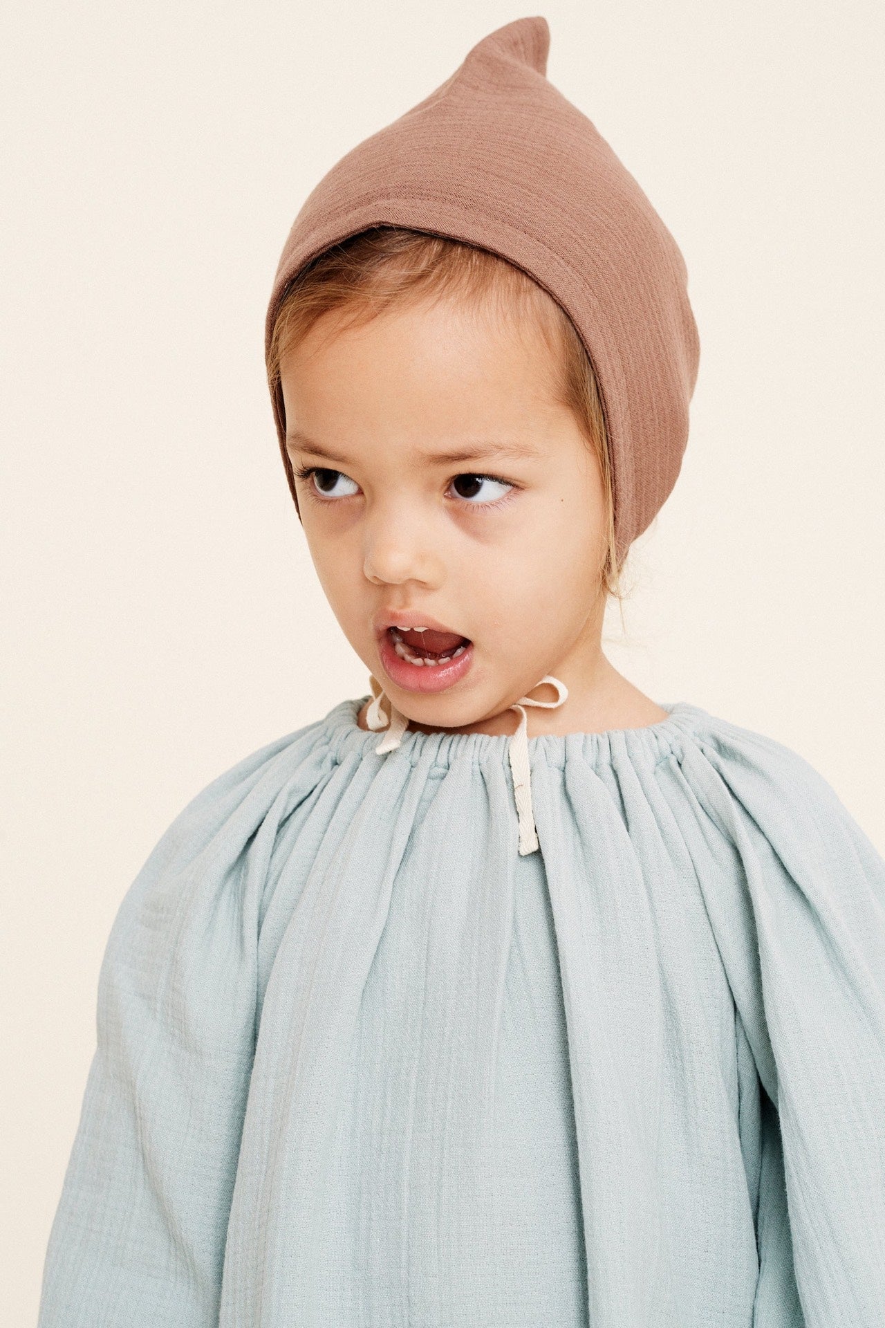 Bonnet Pixie Chocolate Brown