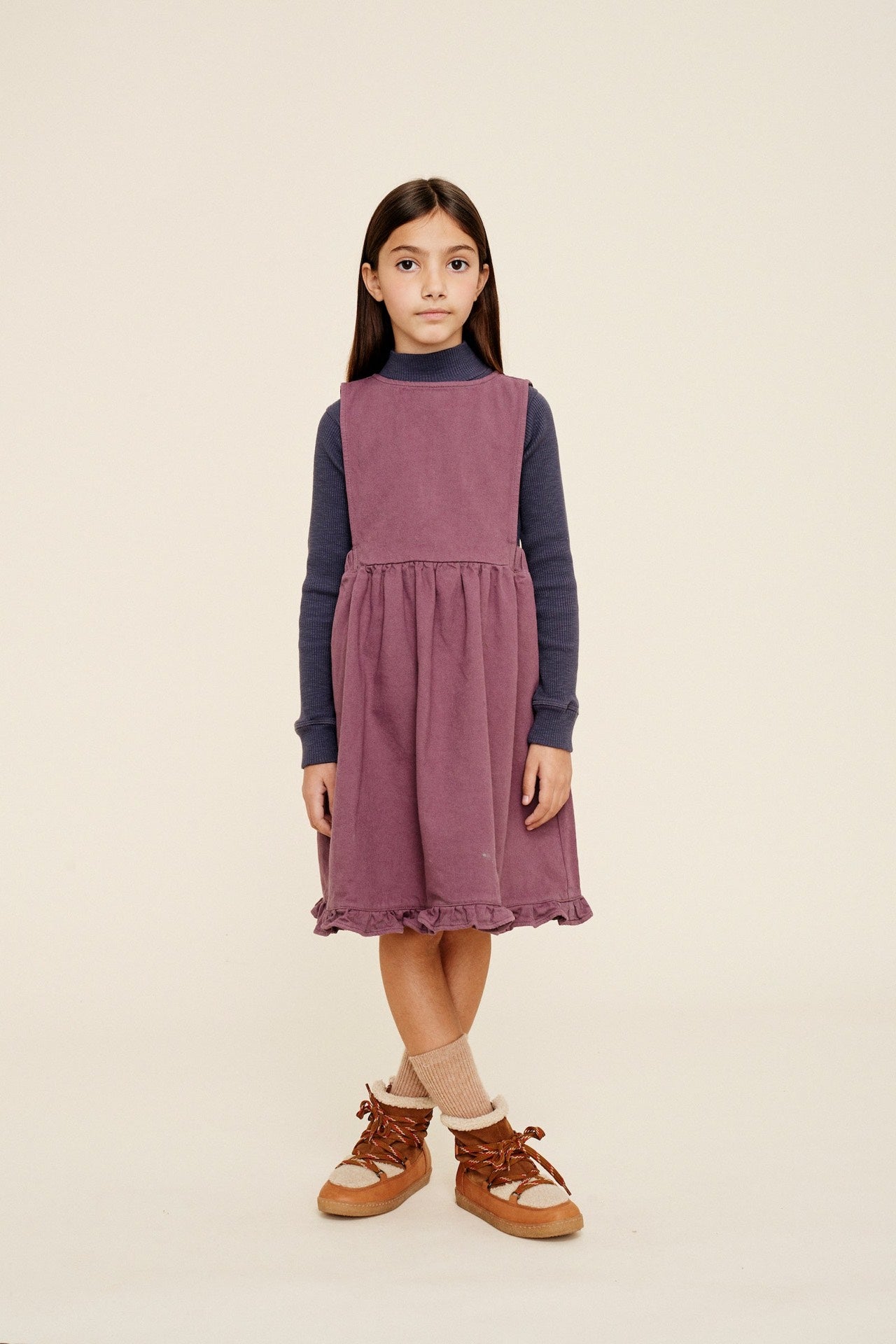 Apron Malena Denim Grape