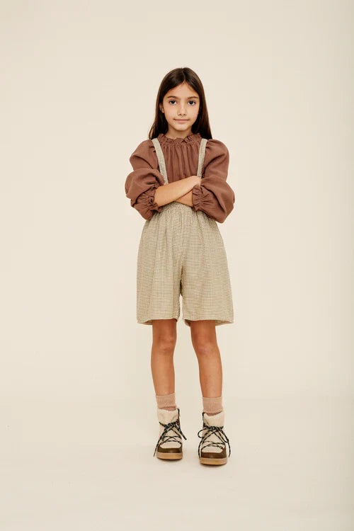 Culottes Smocked Check