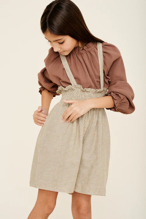 Culottes Smocked Check