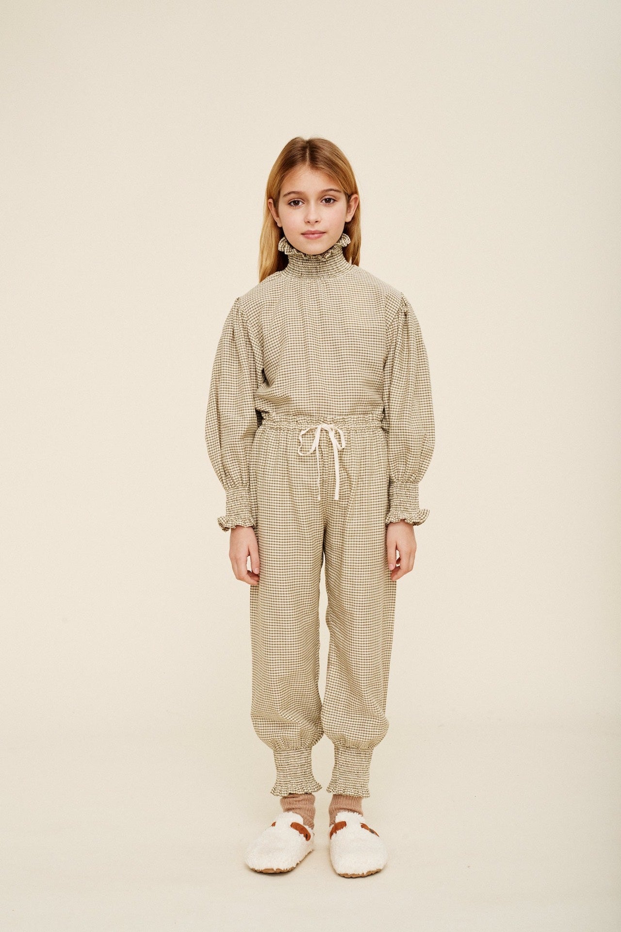 Blouse Smocked Check