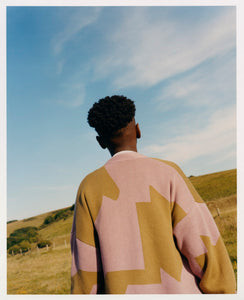 Cardigan Jacquard Mauve Moss
