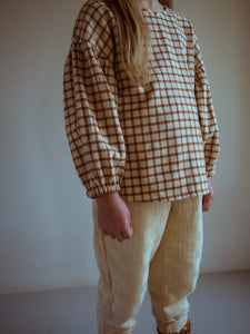 Blouson Puff Silver Check