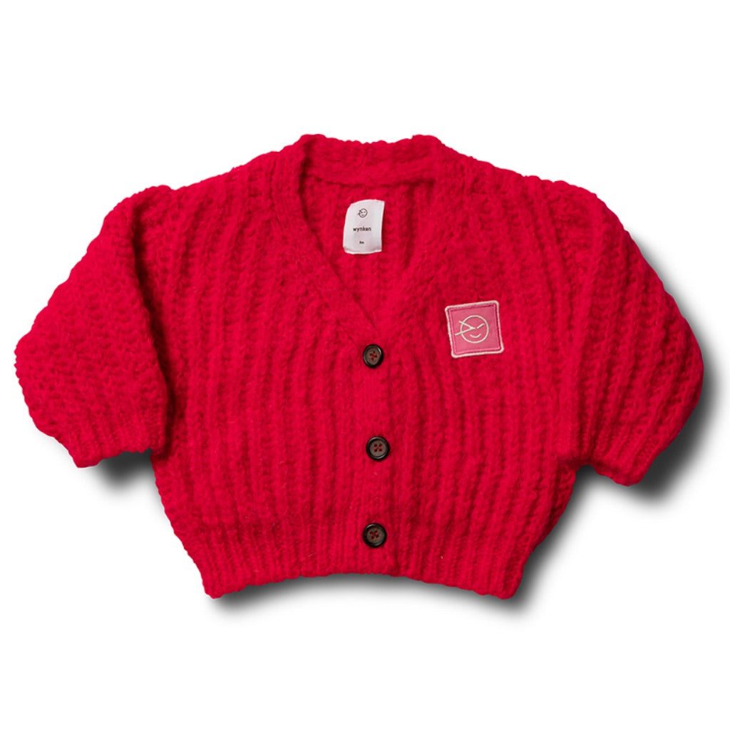 Cardigan Big Rib Fiesta Pink