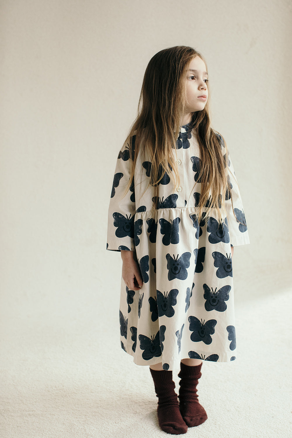 Dress Batafurai Ecru Navy