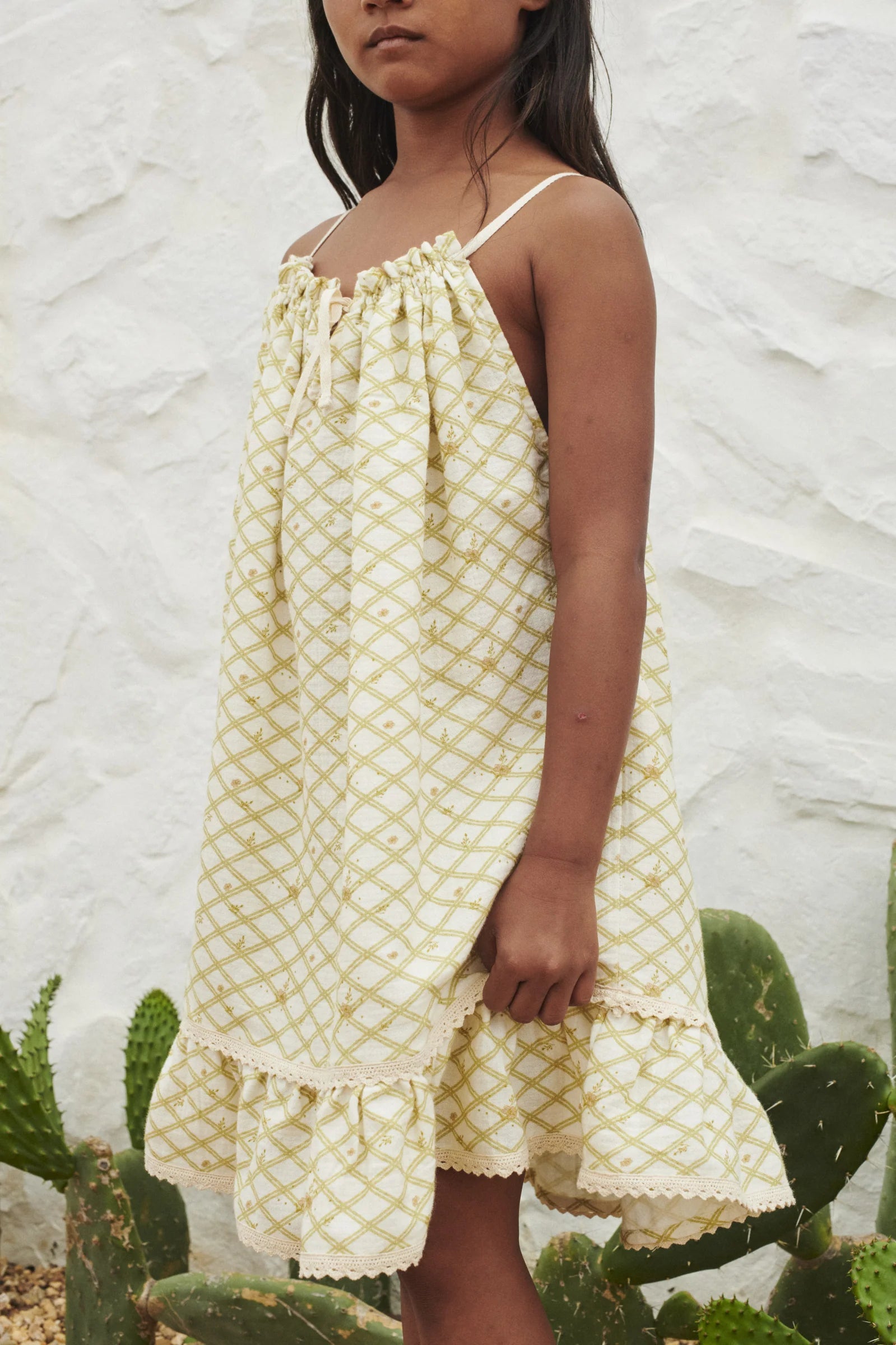 Dress Cara Flower Check