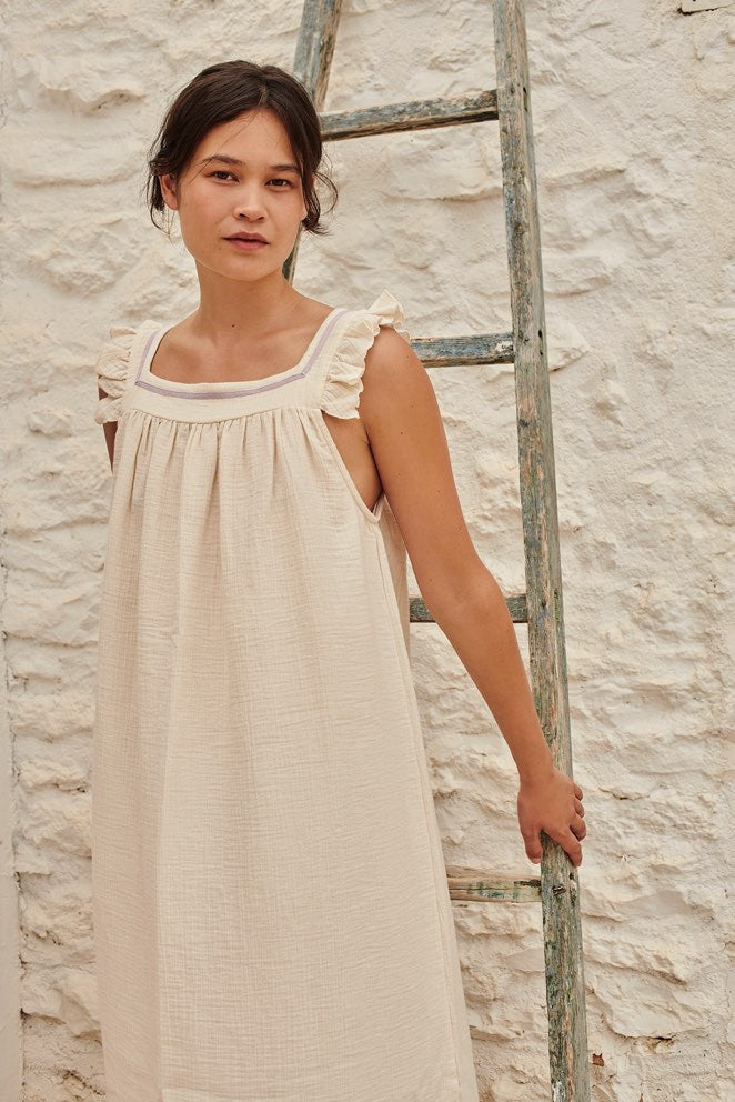 Nightdress Milk Lavender Woman