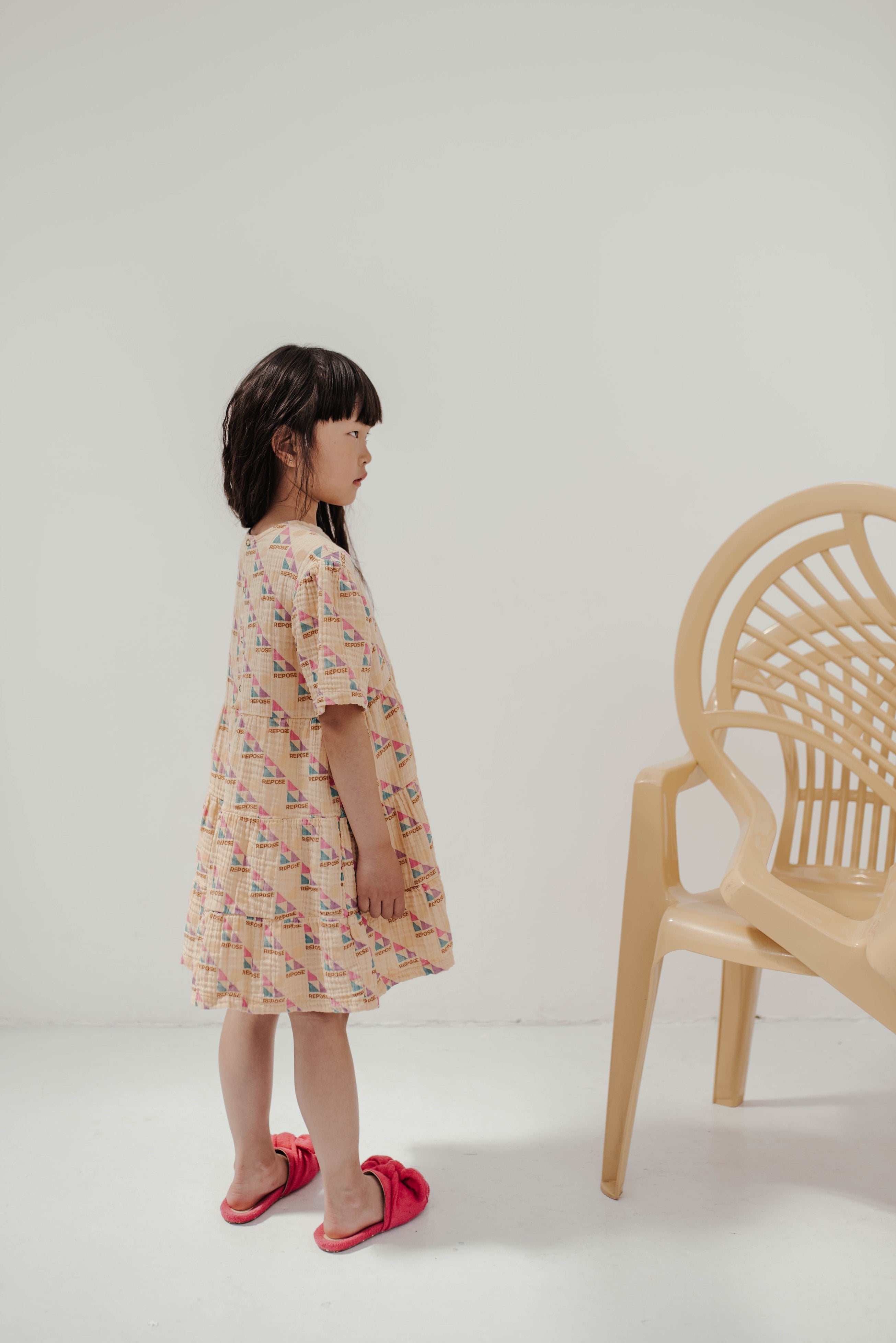 Dress Ruffle Repose AOP