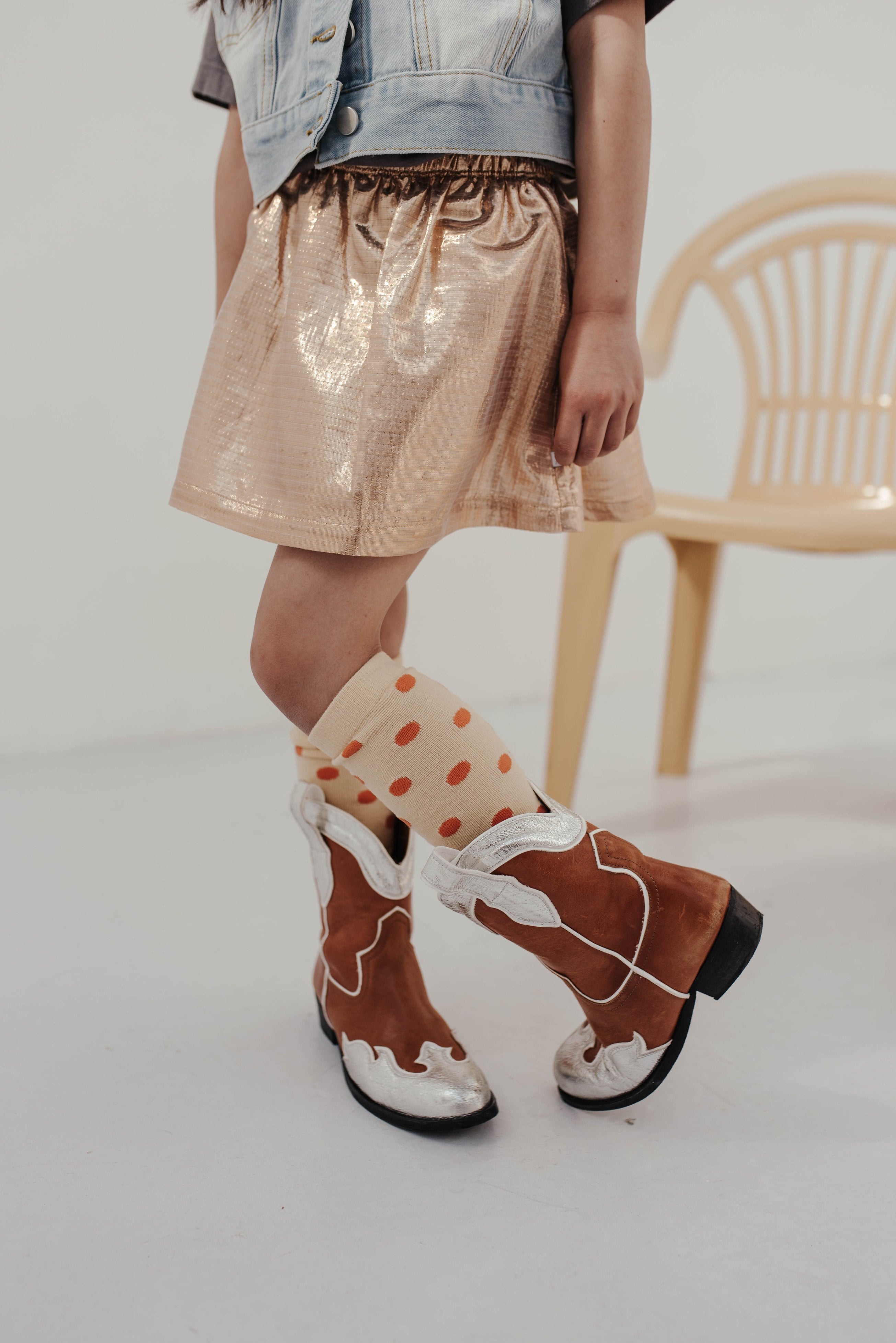 Skirt Mini Warm Golden Shimmer